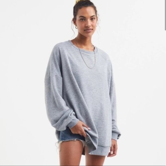 For Love And Lemons Tops - SOLD For Love & Lemons For Love and Leisure Gray Pullover